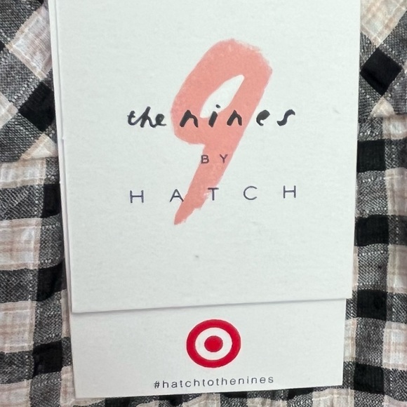 NWT Black Plaid Buttoned Shirt - The Nines by Hatch - Picture 8 of 10